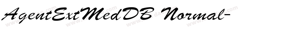 AgentExtMedDB Normal字体转换